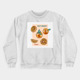 Fruit Market Oranges Crewneck Sweatshirt